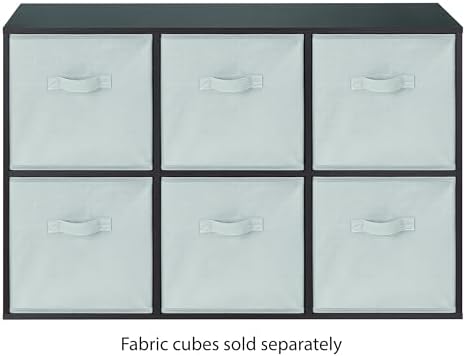 Whitmor 6 Cube Bookcase, 3 Tier Stackable MDF Bookself, Open Storage Display - Image 7