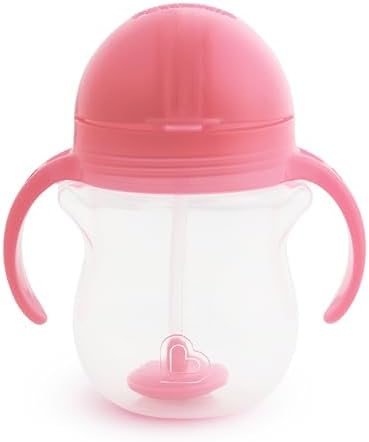 Munchkin Any Angle Sippy Cup for Toddlers, Spill Proof Weighted Straw Cup - Image 4