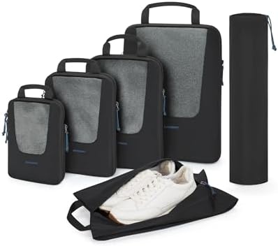 Bagsmart Compression Packing Cubes, Travel Bag Cruise Ship Essentials by BAGSMART