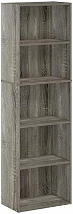 Furinno LUDER Book Shelf, 5-Tier Bookshelf, Bookcase - Image 6