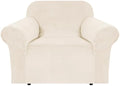 H.VERSAILTEX Stretch Velvet Armchair Cover Couch Covers 1 Cushion Chair by HVERSAILTEX
