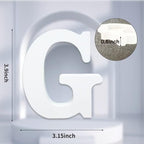 AOCEAN 4 Inch White Wood Letters Unfinished Wood Letter - Image 2
