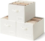 GRANNY SAYS Closet Shelf Baskets, Pearl White, Extra Large by GRANNYSAYS