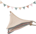 Pennant Banner Bunting Flags Multicolor, Garland Triangle Banners Fabric by Uorbmaio