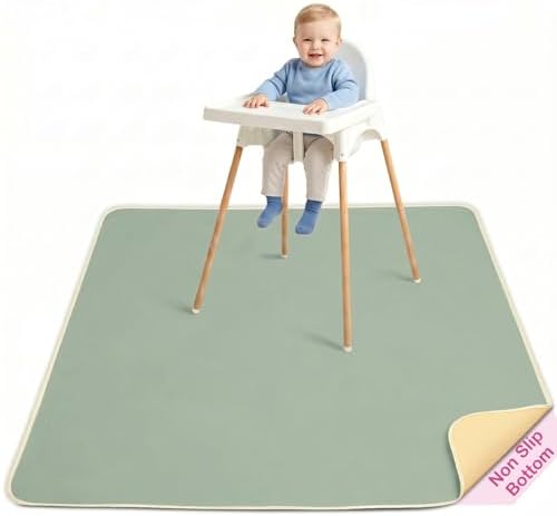 Basumee Splat Mat for Under High Chair, Waterproof & Mess-Proof Floor Mat by Basumee