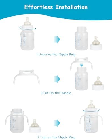 Baby Bottle Handles for Philips Avent Anti-Colic and AirFree Vent Baby Bottles - Image 2