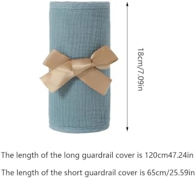 Cot Rail Protector 4 Pack Cotton Gauze Teething Guard - Image 5