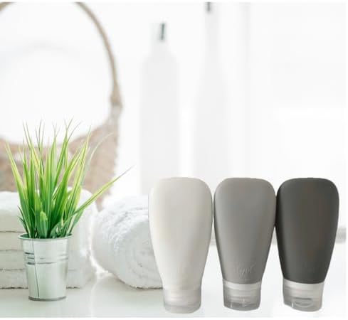 Travel Bottles for Toiletries, TSA Approved 3oz Leak Proof Silicone Refillable - Image 2