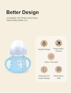 4-Pack Silicone Sleeves for Philips Avent Glass Bottles 4 oz - Image 3