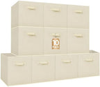 STORAGE MANIAC Storage Cubes, 13 Inch 10 Pack Collapsible Fabric Shelf Bins by STORAGEMANIAC