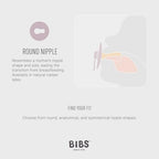 BIBS Colour Soother 4-Pack | BPA Free Dummy Pacifier | Round Nipple | Natural - Image 4