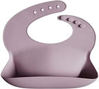 mushie Silicone Baby Bib | Adjustable Fit Waterproof Bibs - Image 4