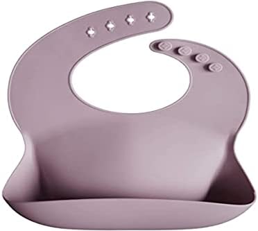 mushie Silicone Baby Bib | Adjustable Fit Waterproof Bibs - Image 4