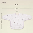 Susurration Baby Long Sleeve Bib Waterproof Sleeved Bib Smock - Image 4