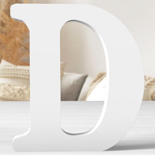 12 Inch White Wood Letters Unfinished Wood Letters by ZARUATU
