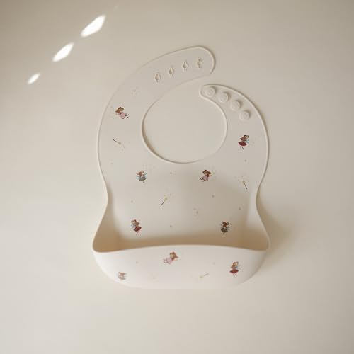 mushie Silicone Baby Bib | Adjustable Fit Waterproof Bibs - Image 2