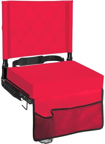 Sheenive Stadium Seats with Back Support, Padded Bleacher Seat Cushion by Sheenive