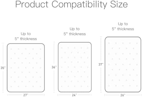 Organic Pack and Play Sheets Fitted 38”x26” 100% Muslin Cotton, Mini Crib - Image 7