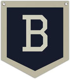Lacama Toddler Boys Room Decor Name B Pennant Flag, Personalized Baby Gifts by Lacama