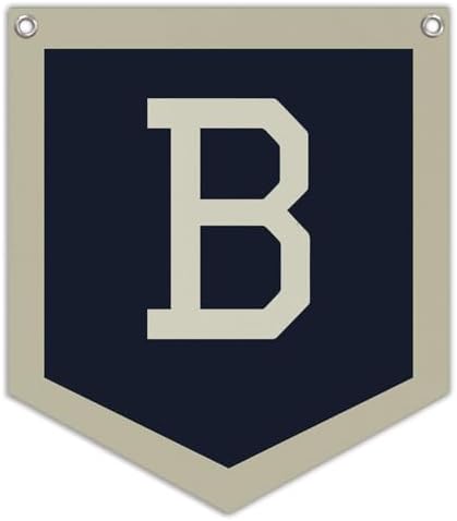 Lacama Toddler Boys Room Decor Name B Pennant Flag, Personalized Baby Gifts by Lacama