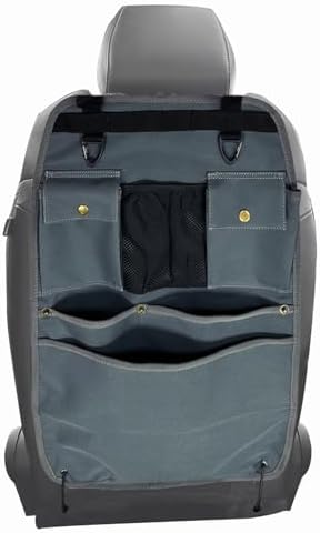 Car Seat Back Organizer with Multiple Pockets and Hooks by BEATUNEE