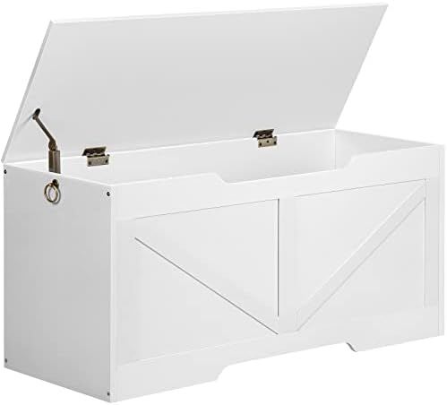 HOOBRO Storage Bench, 39.4” Retro Wooden Storage Chest by HOOBRO