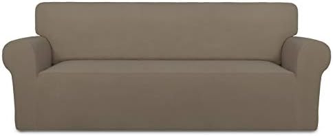 PureFit Stretch Couch Covers for Sofa Large Sofa Slipcovers Natural by PureFit