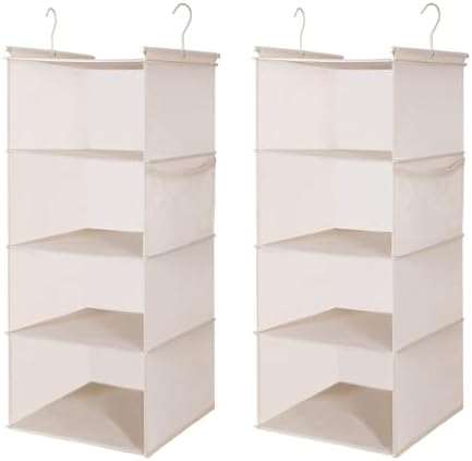 MAX Houser 4 Tier Shelf Hanging Closet Organizer, Closet Hanging Shelf by MAXHouser
