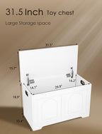 DINZI LVJ Storage Chest, Wooden Toy Box - Image 3