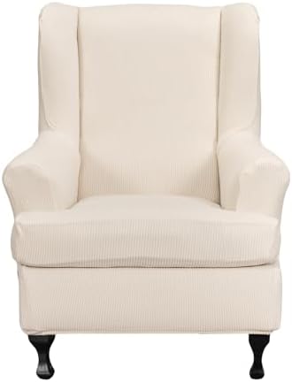 NILUOH Wingback Chair Covers 2-Piece, Armchair Slipcovers by NILUOH
