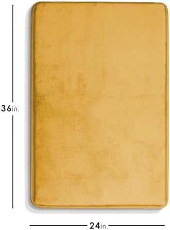 Clara Clark Bathroom Rugs, Velvet Memory Foam Bath Mat, Non-Slip Bath Rugs - Image 2