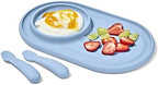 OXO Tot Textured Suction Plate & Spoons Set, Baby Led Weaning Supplies by OXOTot