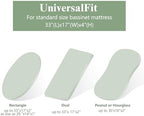 3 Pack Baby Muslin Bassinet Sheets - Image 3