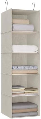 Hanging Closet Organizer 5-Tier, Oxford Wardrobe Storage by DonYeco