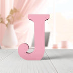 6 Inch Pink Wood Letters Unfinished Wood Letters by ZARUATU