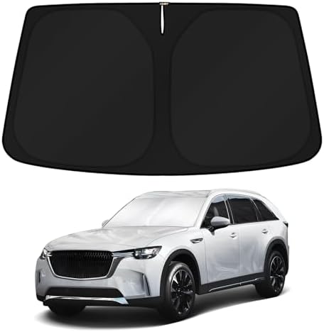 KUST Windshield Sun Shade for 2024 2025 2026 Mazda CX-90 CX90 PHEV Accessories by KUST