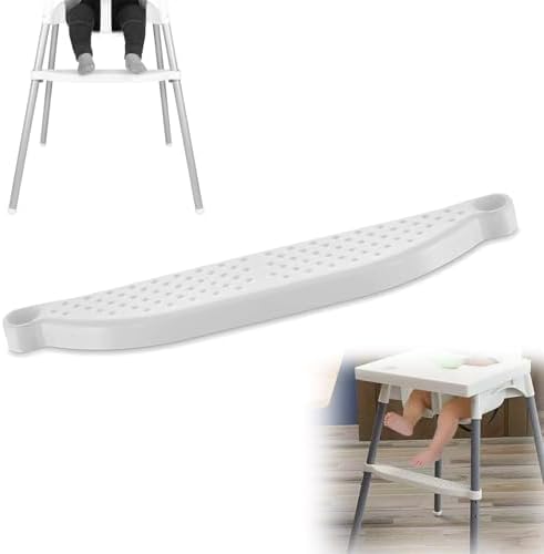 High Chair Footrest, Adjustable Height Baby Highchairs Pedal Portable Plastic by YYRZZ