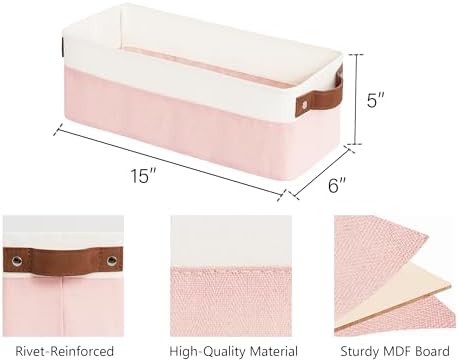 StorageWorks Narrow Fabric Storage Bins - Image 2