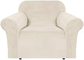 H.VERSAILTEX Stretch Velvet Armchair Cover Couch Covers 1 Cushion Chair by HVERSAILTEX