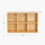 OOOK 6 Cube Storage Organizer, Double-Use Montessori Bookshelf Toy Storage - Image 3