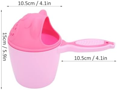 Baby Shampoo Rinse Cup Supply Bath Cup Baptism Handle Flusher Rinser Bear Split - Image 3