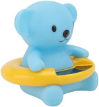 Bear Shaped Baby Bath Water Thermometer One Piece Plastic Blue by KOCKSHION