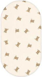 Organic Baby Bassinet Sheets 33”x17” 100% Muslin Cotton by Knirose
