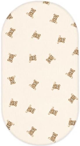 Organic Baby Bassinet Sheets 33”x17” 100% Muslin Cotton by Knirose