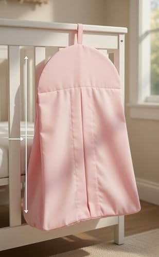 Light Pink Hanging Baby Diaper Caddy Organizer - Image 3