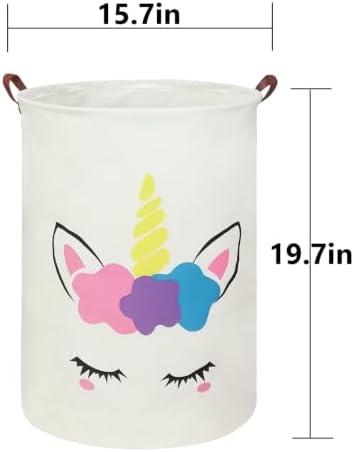 Foldable Waterproof Round Fabric Laundry Basket Home - Image 6