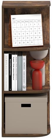 Furinno PASIR Book Shelf, 3-Tier Corner Bookshelf - Image 5