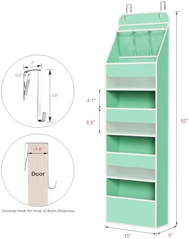 Univivi Fabric Over Door Hanging Organizer - Image 3