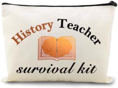 History Teacher Zipper Makeup Storage Bag Funny Historian Christmas Retirement by Sudaporn
