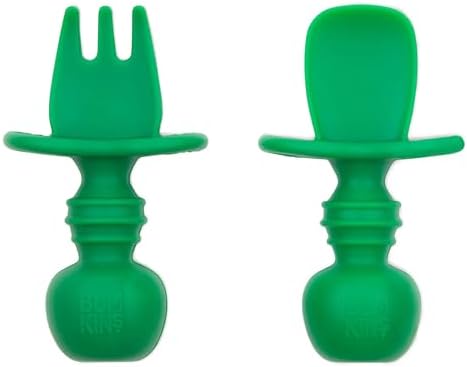 Bumkins Baby Utensils Set, Chewtensils Silicone Spoons by Bumkins